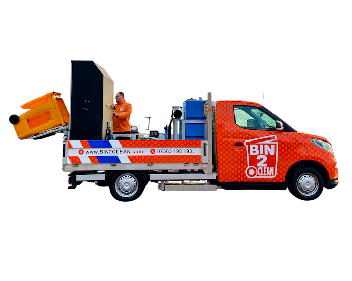 Bin 2 Clean wheelie bin cleaning van serving Southend-on-Sea, Leigh-on-Sea and Essex